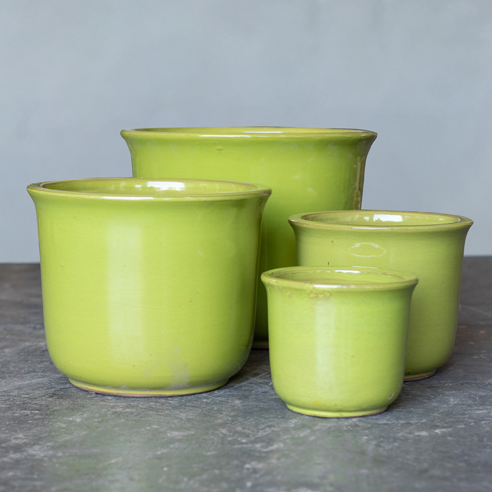 Terracotta Scanalato Glazed Garden Pots